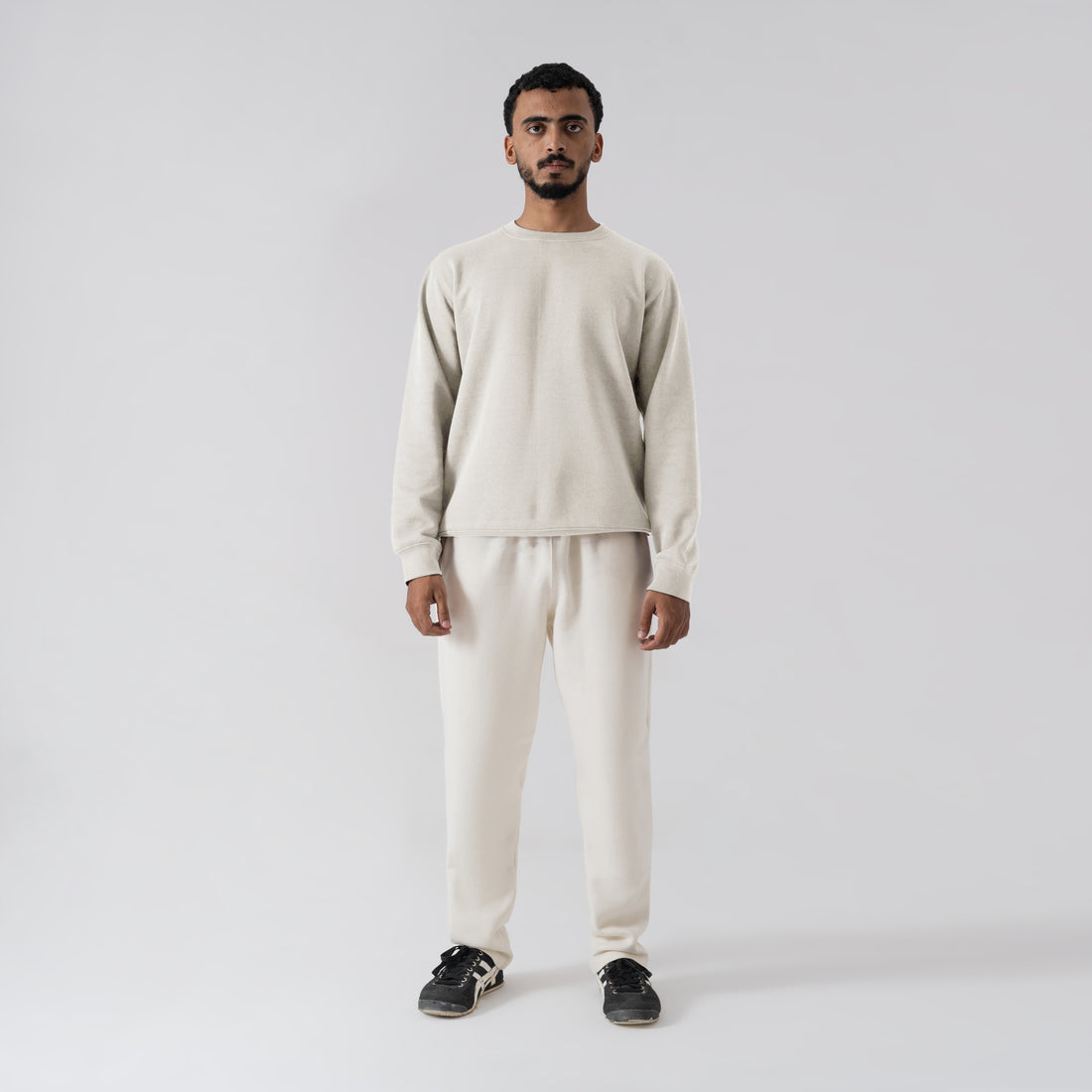 The 'Rich Earth' Chocolate Brown Textured Crewneck Sweatshirt