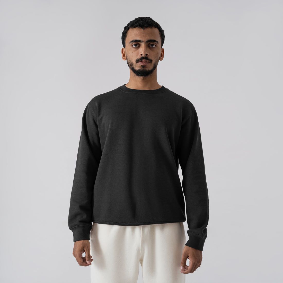 The 'Asphalt' Essential Charcoal Crewneck Sweatshirt