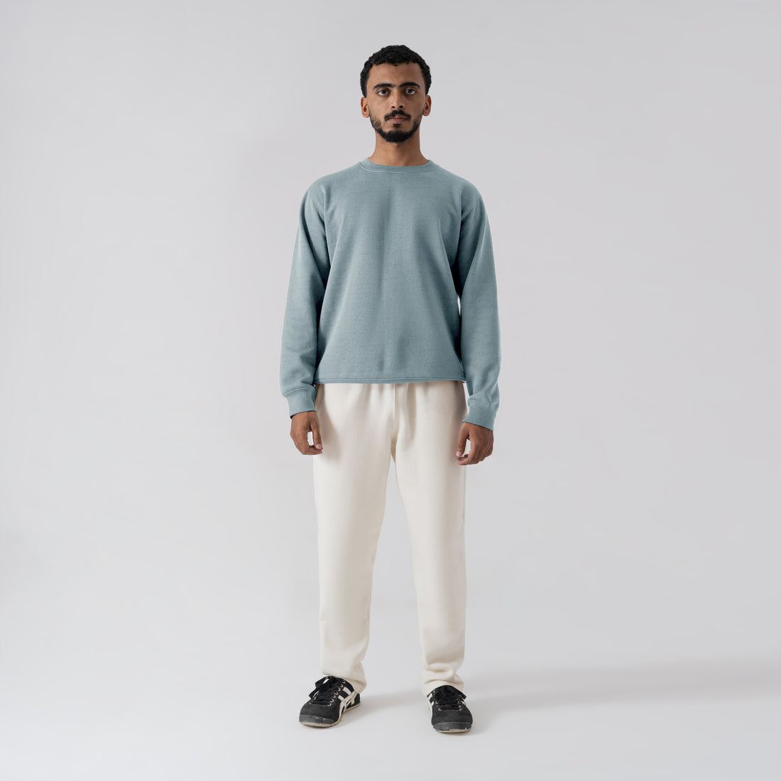 The 'Horizon' Dusty Teal Essential Crewneck Sweatshirt