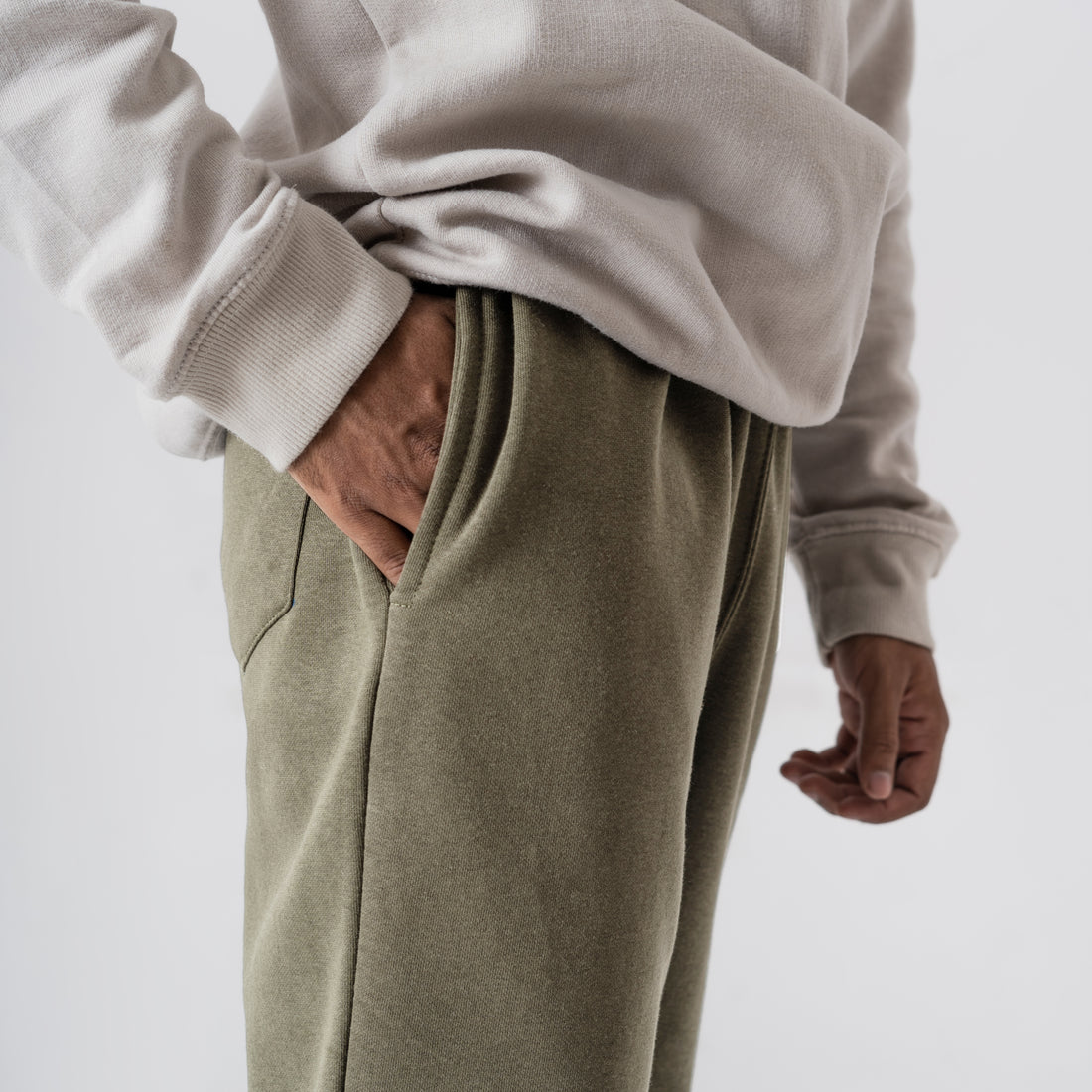 The Urban Comfort Fleece Lounge Pants - Olive Green
