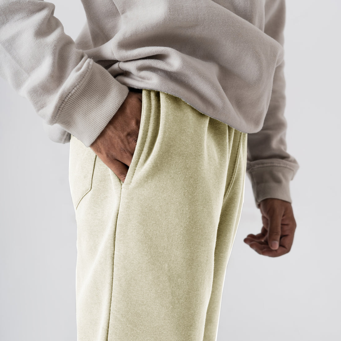 The Urban Comfort Fleece Lounge Pants - Cream Oatmeal