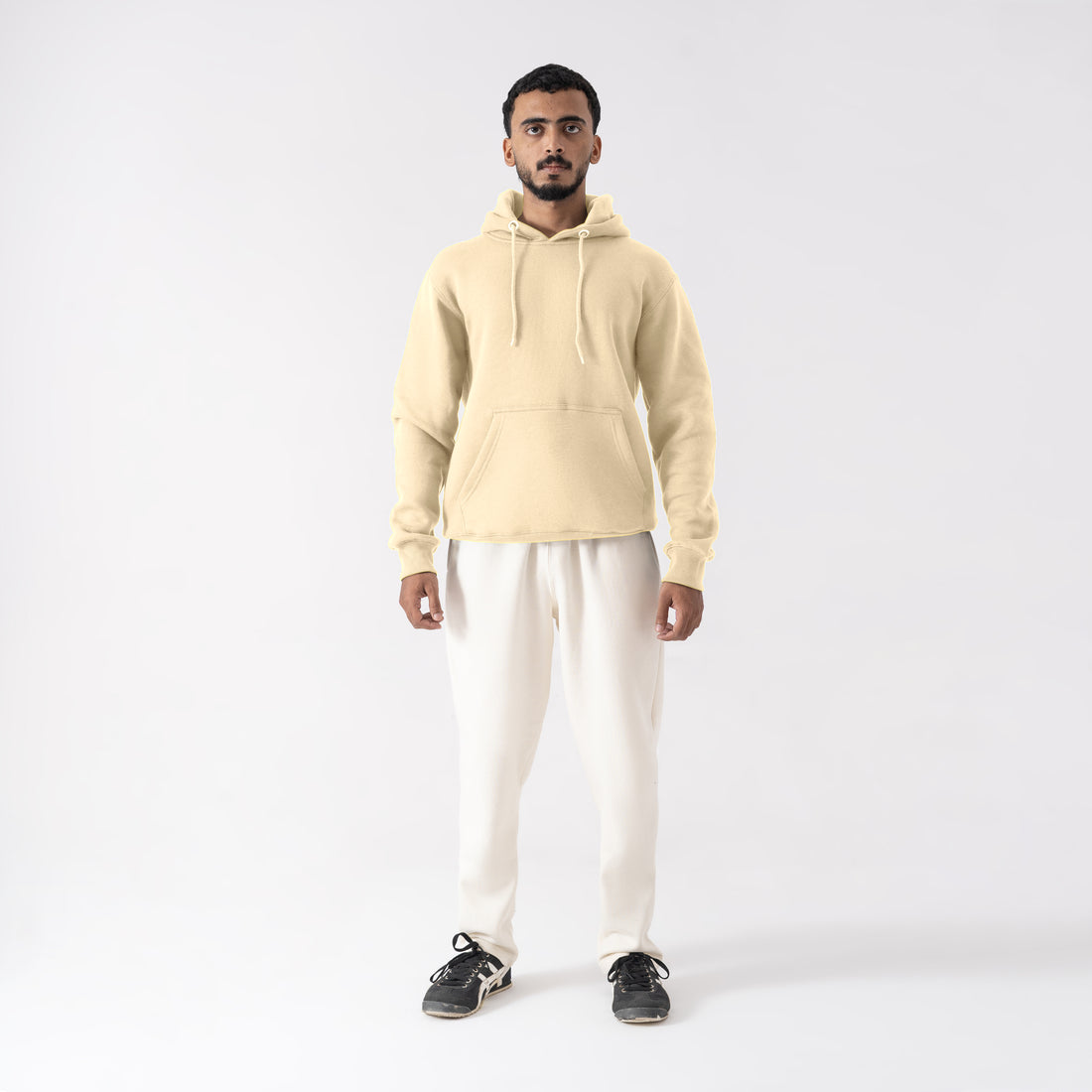 The Essential Heavyweight Fleece Pullover Hoodie - Beige