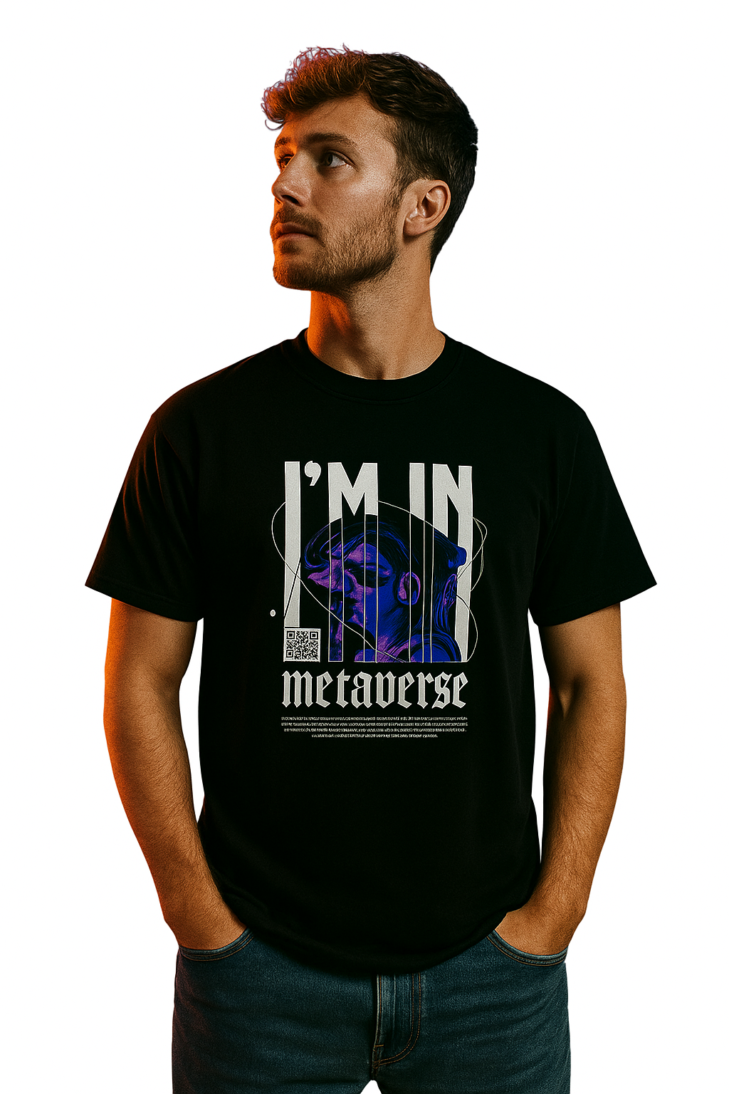 Unisex Metaverse Drop Shoulder T-Shirt – Trendy wear