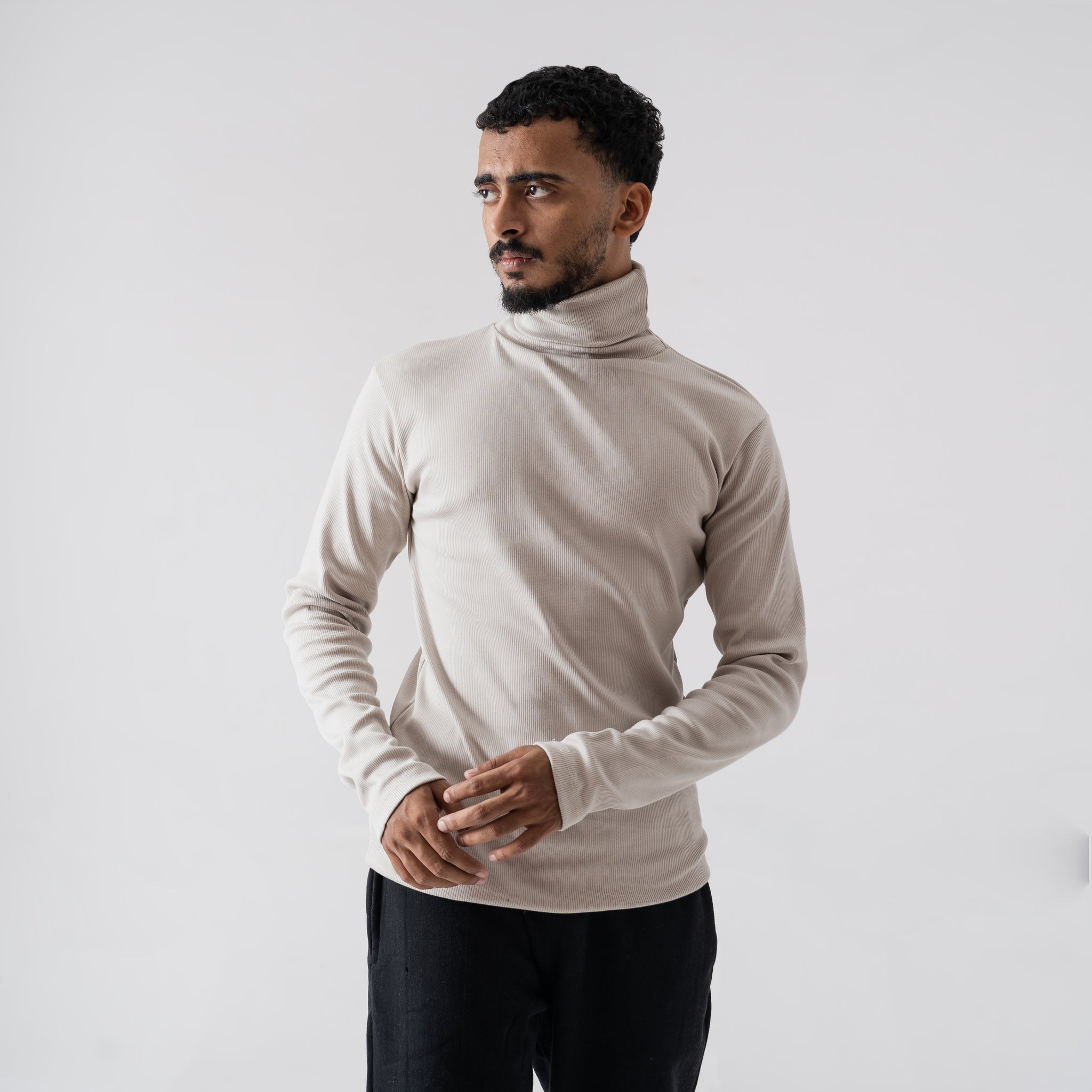The 'Dolomite' Slim-Fit Ribbed Knit Turtleneck