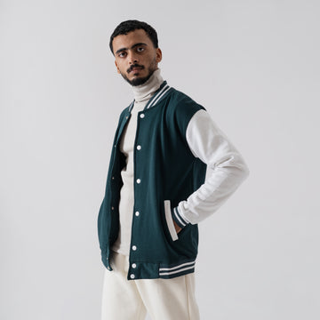 The 'Campus' Heritage Two-Tone Varsity Jacket